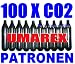 100 x 12g Co2 Kapseln für Softair, Painball, Luftpistolen oder Luftgewehre