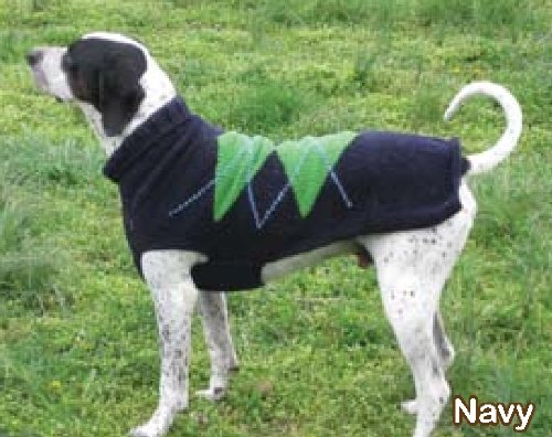 Chilly Handmade Dog Wool Argyle Sweaters Black XXL