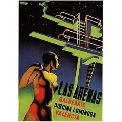 Beautiful 1930's Spanish Art Deco A3 Poster Reprint
