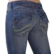 Frankie B Ripple Boot Womens Premium Denim Jeans 10 High Tide - 85D20647