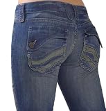 Frankie B. - FRANKIE B. Jeans Ripple Boot Premium Denim Jeans 4 Ultra Lowrise High Tide Womens