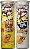 Bundle of 4 -Limited Edition Food Truck Flavor Pringles - 2 Kickin' Chicken Taco & 2 Cheeseburger 5.96 Oz Each