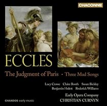 Eccles - The Judgment of Paris · Three Mad Songs / Crowe, Booth, Bickley, Hulett, Williams, EOC, Curnyn