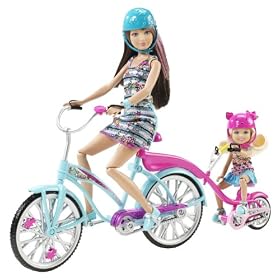 Barbie - V3131 - Accessoire - Poup�e et Mini-Poup�e - Tandem - Skipper & Chelsea