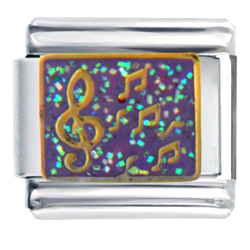 Childrens Toyshop  Jewelry : Musical Notes Italian Charms Bracelet Link