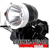 New CREE XM-L T6 1600L LED Bike Front Bicycle Light Head HeadLight headLamp Lamp
