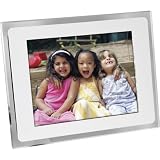 Sunpak 10.4-Inch Digital Photo Frame (White & Clear)