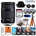 Tamron 18-400mm f/3.5-6.3 Di II VC HLD Lens for Canon EF Mount Cameras (6-Year Tamron Warranty) w/ 64GB Memory Card + Photo/Video Editing Software + Spider Flex Tripod & Basic Travel Accessory Bundle