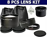 8 Pcs Kit for KODAK P850, Includes: 58MM 2.0X High Definition Telephoto Len ....