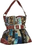 Patchwork '''Exotic Prints'' Tote - Red Trim or Bronze Trim