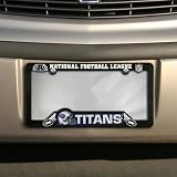Tennessee Titans Black Plastic License Plate Frame