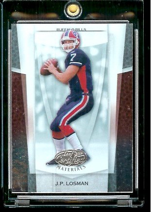 2007 Leaf Certified Materials Football # 74 J.P. Losman - Buffalo Bills - NFL Trading Card