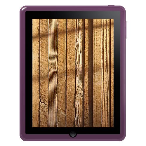 Amzer Soft Gel TPU Skin case for Apple iPad Tablet,(Purple)