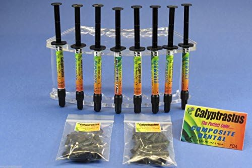 Dental Light Activated VLC Flowable Refill A2 A3 A3.5 B2 Set / 8 CALYPTRATUS