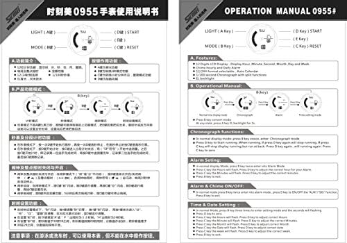 Vich Sports Analog Digital Watch Unisex Waterproof LED Backlight watch- Blue and Black Dial L