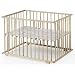 Schardt 02 004 00 03 091 - Laufgitter Uno 75 x 100 cm, Buche Massivholz ge�lt, inklusive H�henverstellung, 2 Rollen, phtalatfrei beschichteter Folienboden