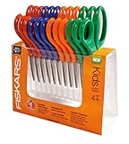 IMAGE OF Fiskars Kids Scissors Classpack, Precision Point Tip, 12-pack (9503)
