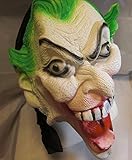 【 ハロウィン 】 恐怖 選べる 怪人 ラバー マスク  （釘貫通包帯付き） / お面 仮面 パーティー 衣装 ハロウィン おもしろ グッズ Ｆ141 フリーサイズ (しゃくれ男爵)