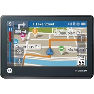 Motorola Motonav TN555 4.3-Inch Widescreen Bluetooth Portable GPS Navigator