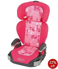 Junior highback booster seat - Daisy (Pink)