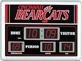 College Sports Scoreboard Wall Clocks,Cincinnati Bearcats