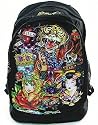 Ed Hardy Bruce All Over Print Backpack B1BRUAOP Black Book Bag