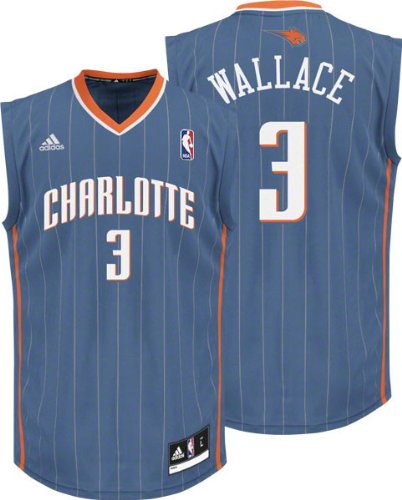 Gerald Wallace Pacific Blue Adidas Revolution 30 NBA Replica Charlotte Bobcats Youth Jersey