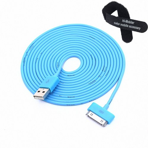 Colorful 30pin USB Data Sync and Charge Cable Compatible with Iphone 4/4s, Iphone 3g/3gs, Ipod (Blue ,10ft Long) Colorful 30pin USB Data Sync and Charge Cable Compatible with Iphone 4/4s, Iphone 3g/3gs, Ipod (Blue ,10ft Long)