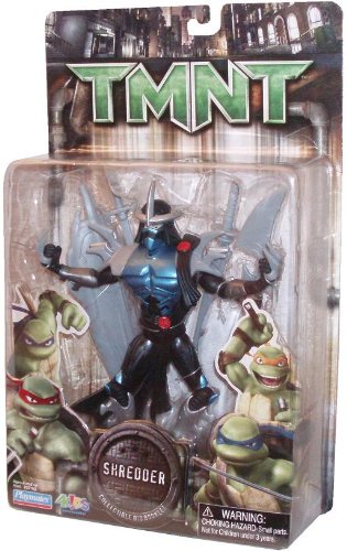 Teenage Mutant Ninja Turtles TMNT Movie Series 6 Inch Tall Action Figure - SHREDDER with Halberd, Samurai Sword, 2-Hand Sword, Hand-Claw and Shield