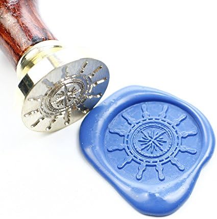 Boat Wheel Seal Stamp Stamp, Sealing Stamp Set, Seal Wax Stamp, Wax Seal, 25mm Initial Sealing Stamp