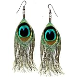 Peacock Feather Earrings