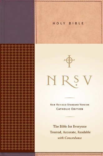 NRSV Standard Catholic Ed Bible Anglicized (Tan/Red)