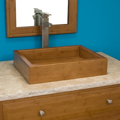 Pali Rectangular Bamboo Vessel Sink
