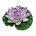 Como Purple Floating Lotus Decoration for Aquarium Garden Pond