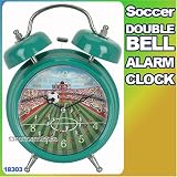 Soccer Twin Bell Sports Alarm Clock,Football,Baseball clock also available!