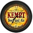 Kempt 's Beer and Ale Black Cascading Pub Style Wall Clock