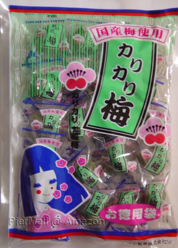 Individually Wrapped Pickled Crunchy Green Plum (Karikari Ume) - 8 Oz