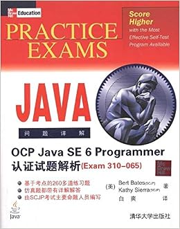 java programmer practice exam ocp se exams amazon bert bates