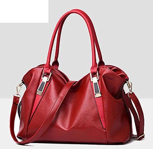 LKS New Women Handbag Shoulder Bag PU Leather Ladies Messenger Hobo Bag Tote Purse / Red 01