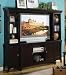 Legends Furniture ZM-R3300 Ritz Curio Pier Cabinets - Dark Chocolate - Set of two