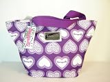 Betseyville Betsey Johnson Sweet As Can Be Heart Handbag/Purse ~ Purple In Color
