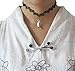 AmazingOS® Vintage Stretch Tattoo Choker Crescent Moon Necklace Retro Henna Elastic 80s 90s