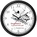 Habit 1 - Imagination Is (English Text) - Wall Clock from THE 7 HABITS - CLOCK COLLECTION by WatchBuddy Timepieces (Slate Blue Frame)