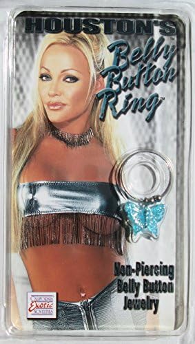 Blue Butterfly Non-Piercing Navel Ring