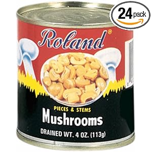 Roland Mushrooms Pieces And Stems 4 Ounce