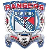 NHL 13" High Def Plaque Clock - New York Rangers