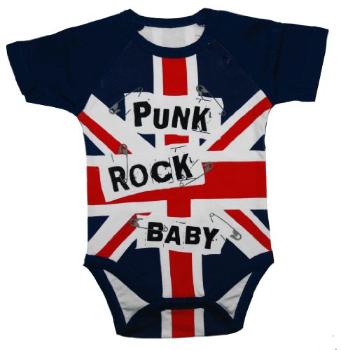 baby clothes uk:Punk Rock UK United Kingdom Flag Baby Creeper Romper Images