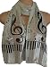 White & Black Piano, Notes & G Clef Satin Stripe Oblong Scarf/Sash/Belt