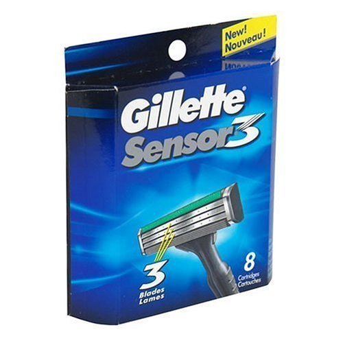 HealthPersonalCare: Gillette Sensor3 System Replacement Cartridges Pack of 8