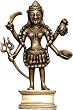 Collectible Figurines Goddess Kali Brass Sculpture 5 x 2 x 8.5 inches